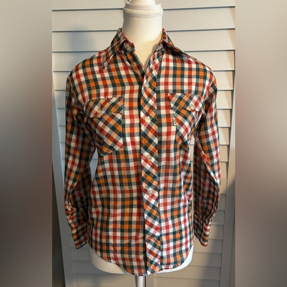Levi’s Shirt Multicolor Size 14p Vintage 70’s or 80’s Fall Clothing  Winter‎